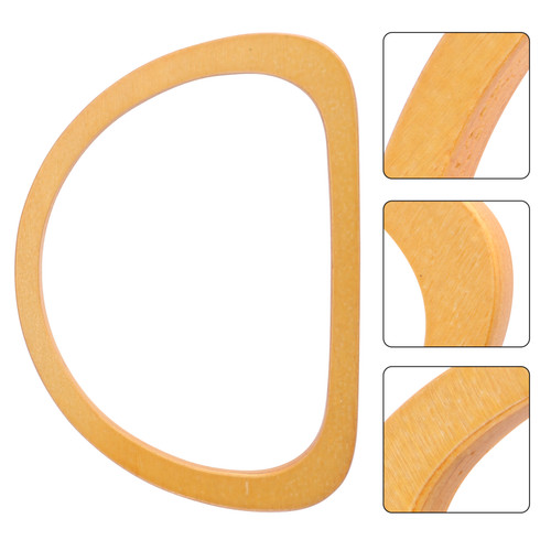 Wooden shape bag handles - wooden,