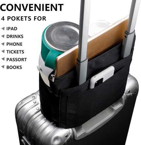 Suitcase handle cup holder - handle,