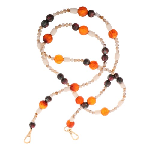 Colorful acrylic beaded chain - colorful,